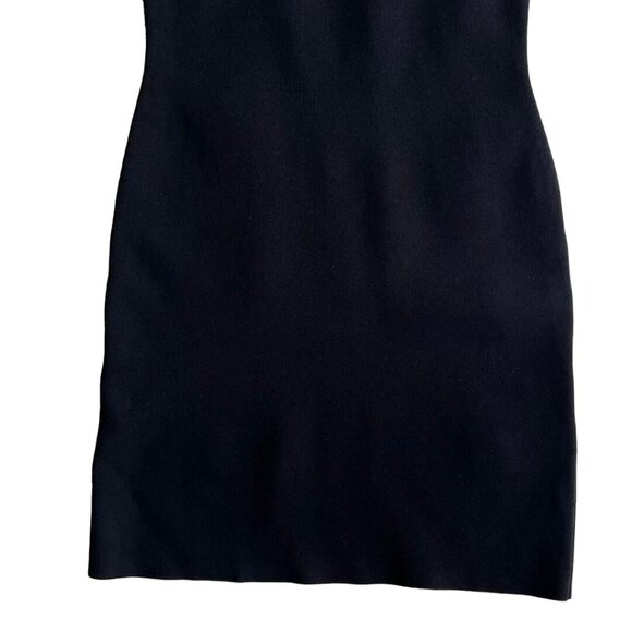 Alexander Wang Logo Jacquard Trim Tank Mini Dress Colorblock Black White XS - Picture 5 of 7